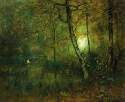 George Inness Pool in the Woods Sweden oil painting artist